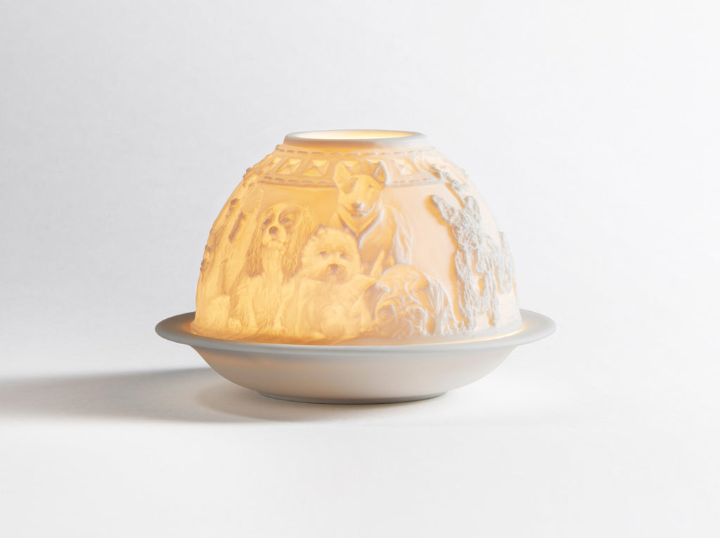 Bernardaud Dogs Votive - Charles Mayer
