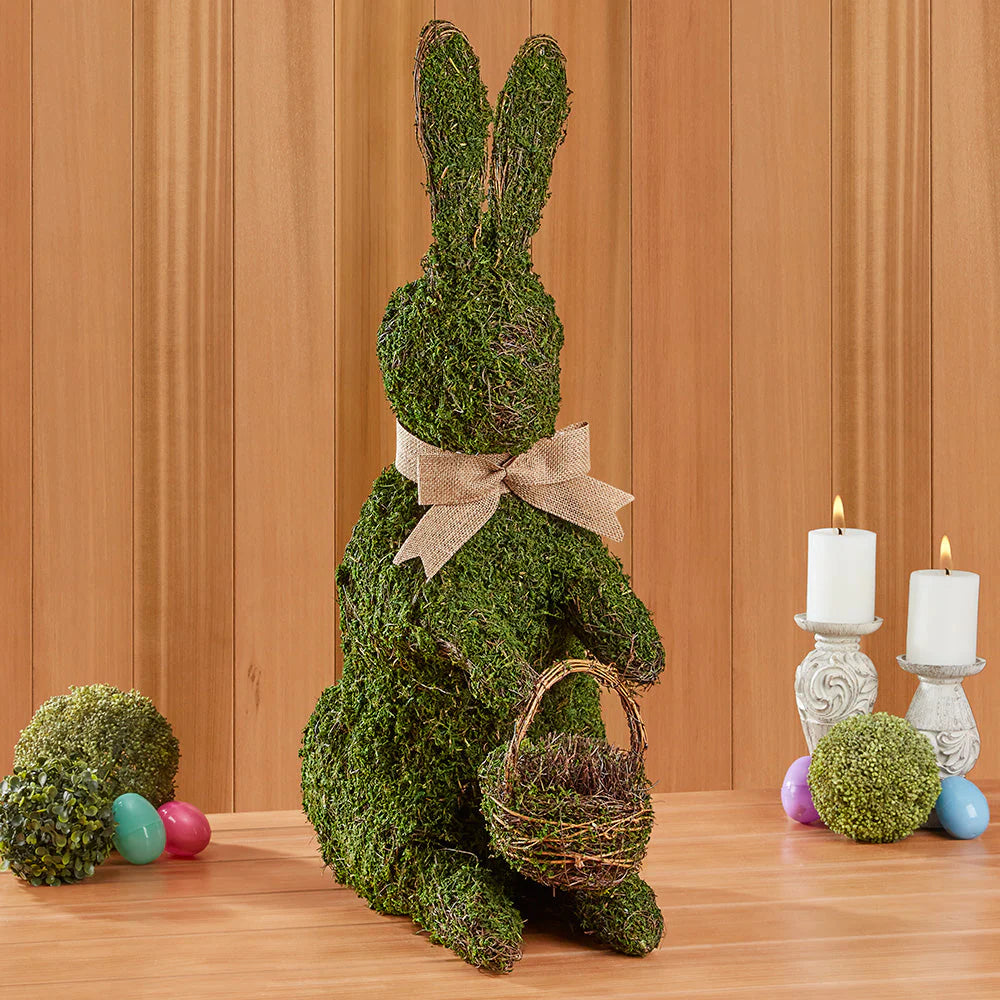 30" Mossy Bunny with Basket - Charles Mayer