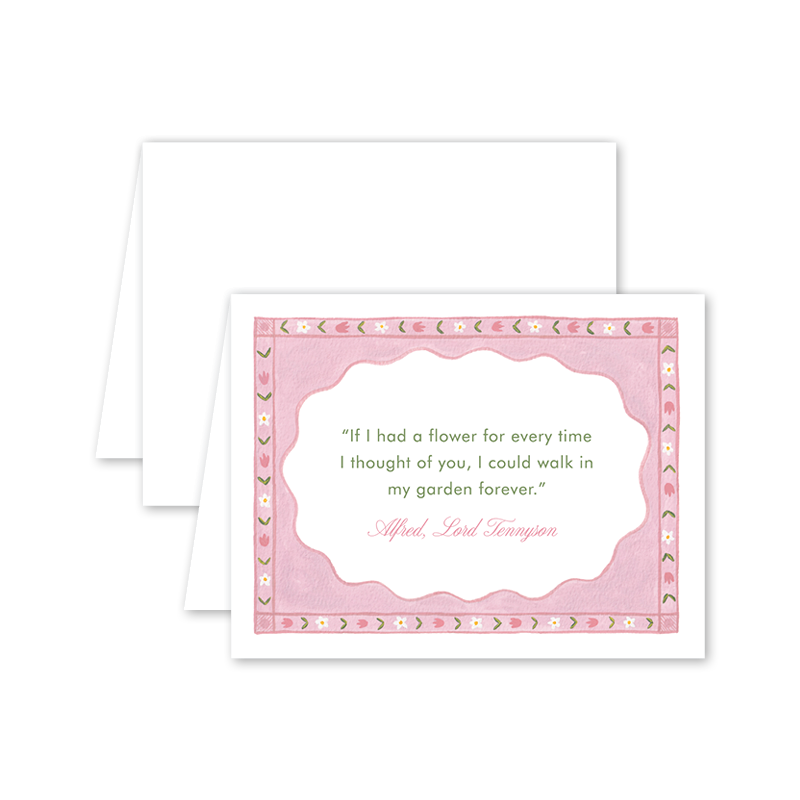 Dogwood Hill Dala Scallop Friendship Card - Charles Mayer