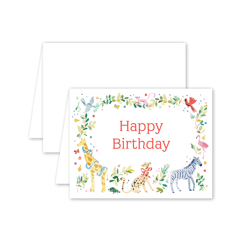 Dogwood Hill Animal Fete Birthday Card - Charles Mayer