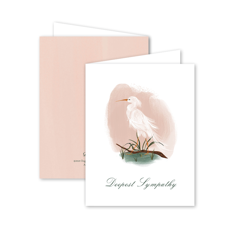 Dogwood Hill Grand Crane Sympathy Card - Charles Mayer