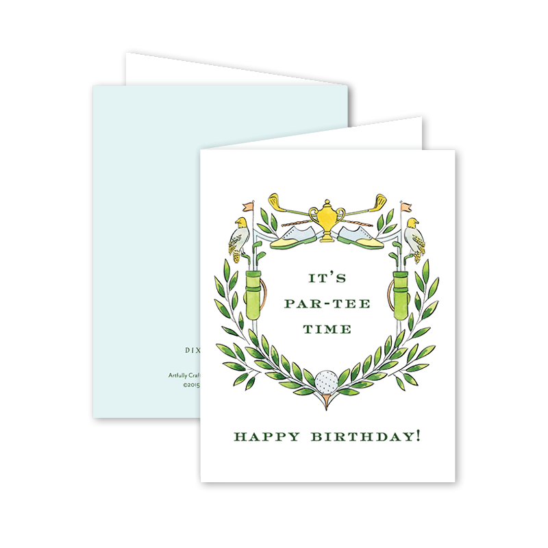Dogwood Hill Golf Birthday Card - Charles Mayer