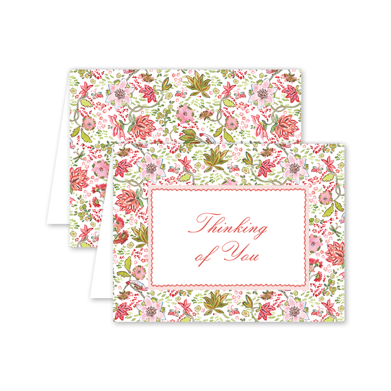 Dogwood Hill Oiseaux en Fleurs Thinking of You Card - Charles Mayer