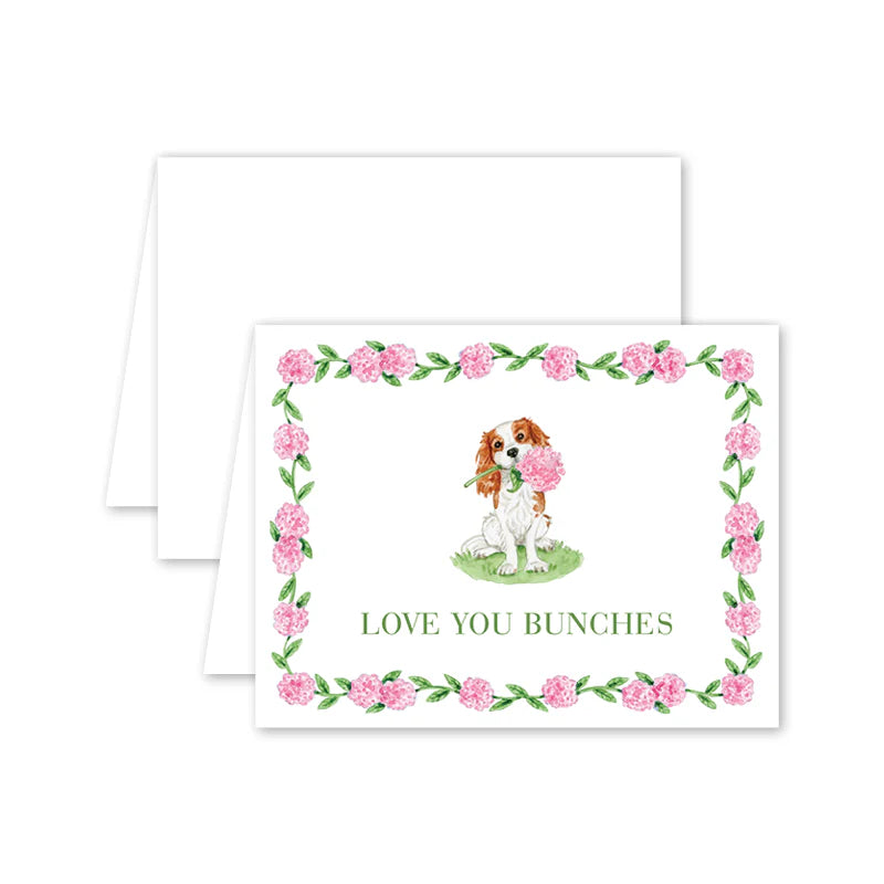 Dogwood Hill Cavalier Garden Valentine Card - Charles Mayer