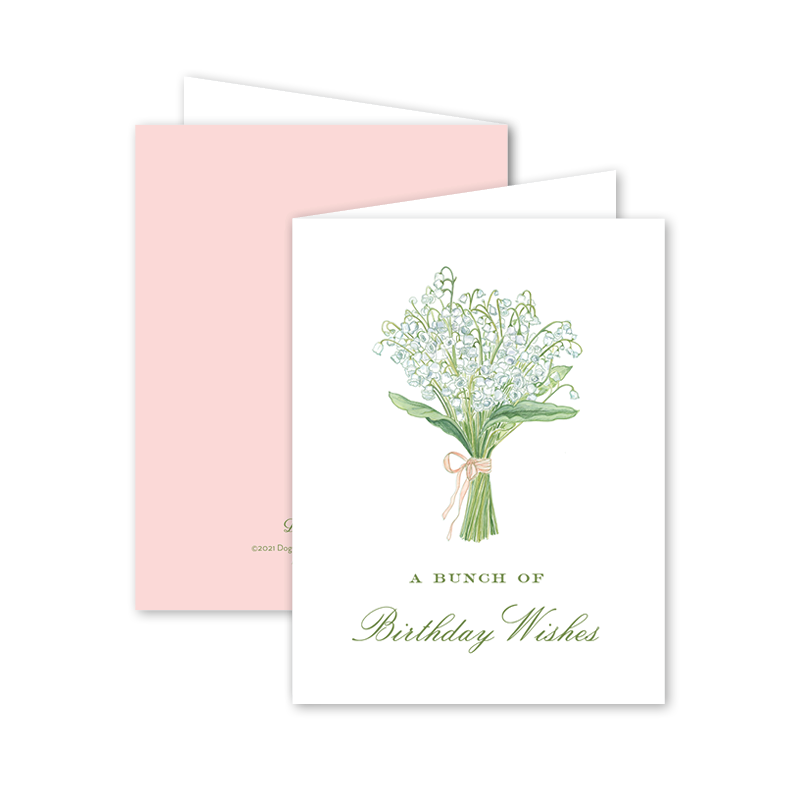 Dogwood Hill Lily of the Valley Birthday Card - Charles Mayer