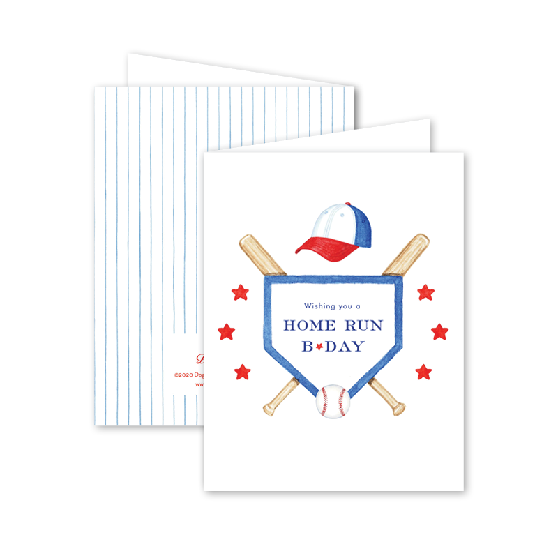Dogwood Hill Home Run Birthday Card - Charles Mayer
