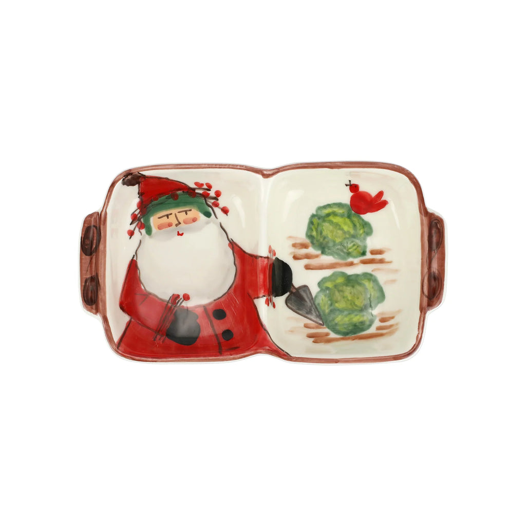 Vietri Old St Nick Two Part Server - Charles Mayer
