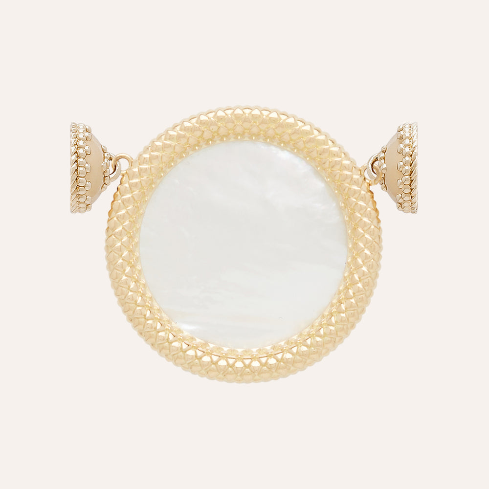 Clara Williams 18K Pearl Halo Centerpiece - Charles Mayer