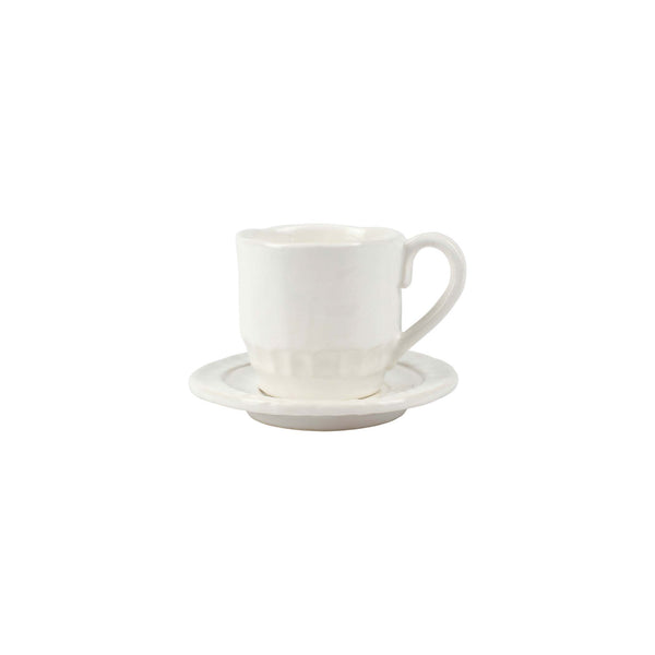Vietri Pietra Serena Espresso Cup & Saucer - Charles Mayer