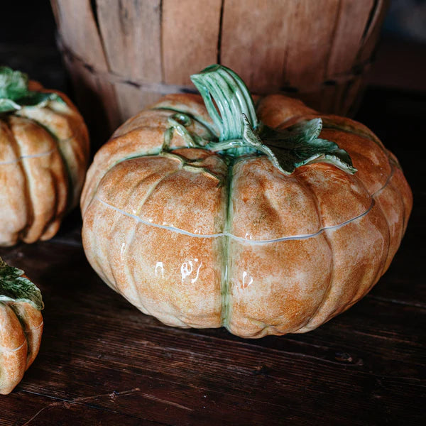 Vietri Covered Pumpkin Tureen - Charles Mayer