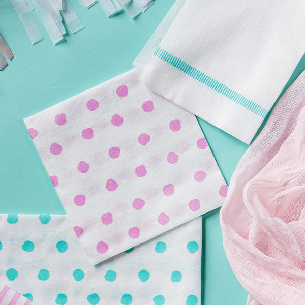 Vietri Papersoft Pink Dot Cocktail Napkin - Charles Mayer