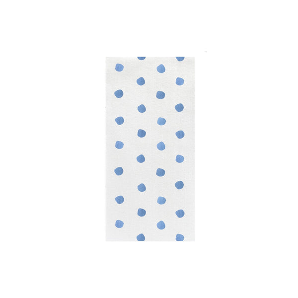 Vietri Papersoft Light Blue Dot Guest Towel - Charles Mayer