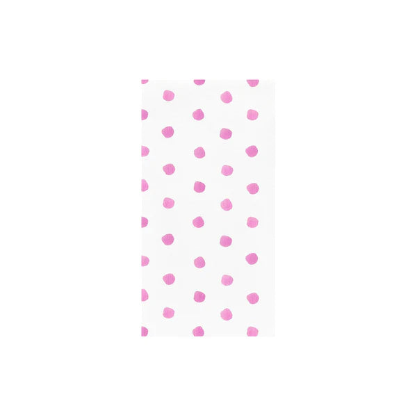 Vietri Papersoft Pink Dot Guest Napkin - Charles Mayer