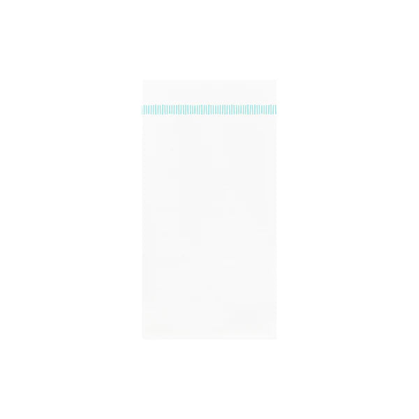 Vietri Papersoft Aqua Fringe Guest Towel - Charles Mayer