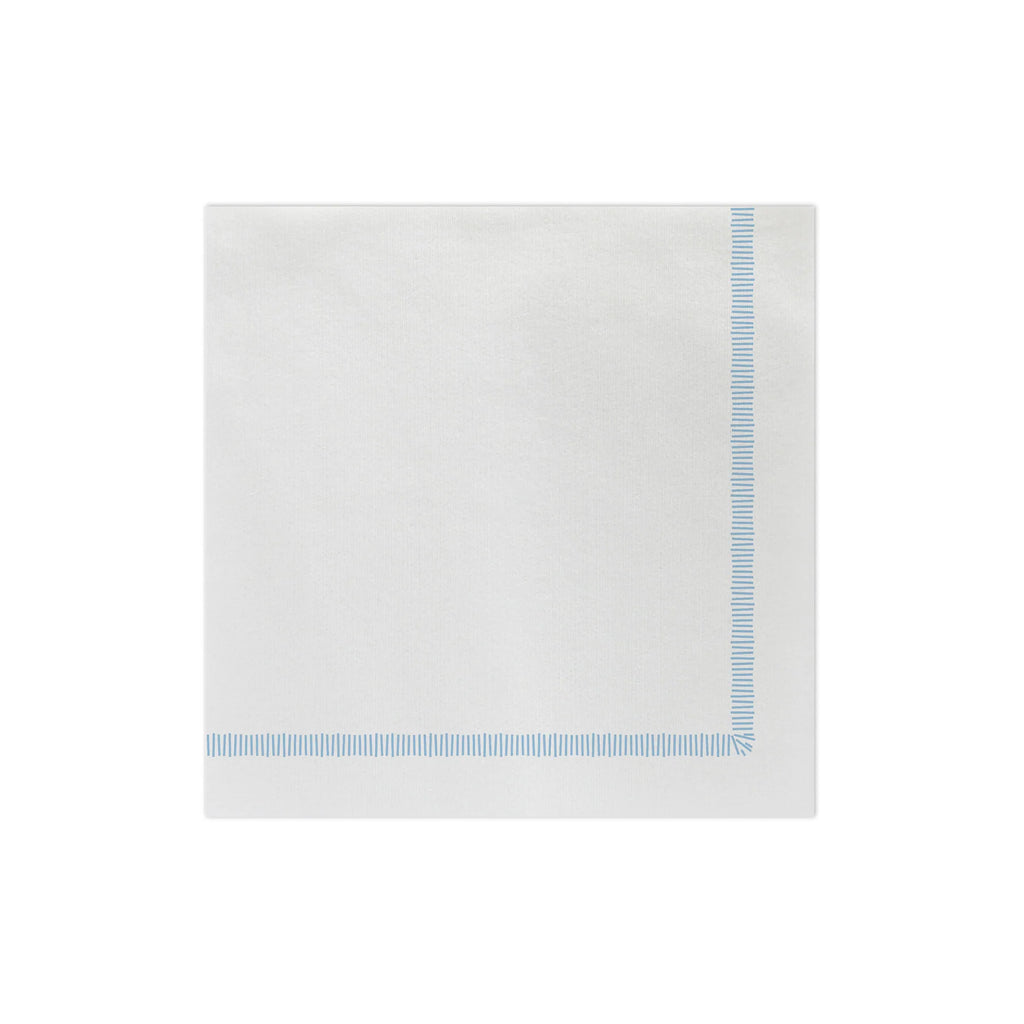 Vietri Papersoft Light Blue Fringe Dinner Napkins - Charles Mayer