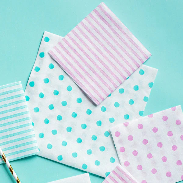 Vietri Papersoft Pink Capri Cocktail Napkin - Charles Mayer