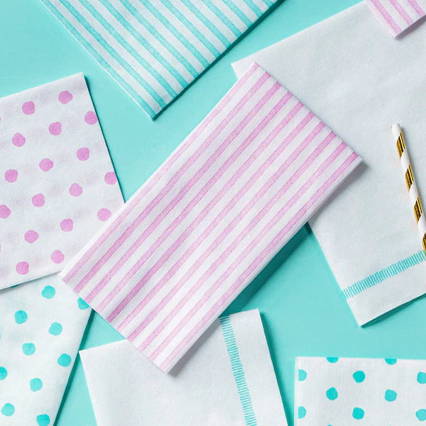 Vietri Papersoft Pink Capri Guest Napkin - Charles Mayer