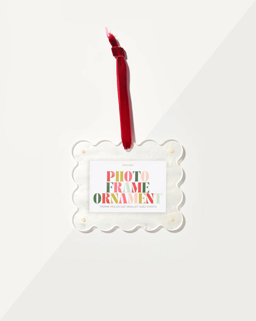 Tart by Taylor Pearl White Frame Ornament - Charles Mayer
