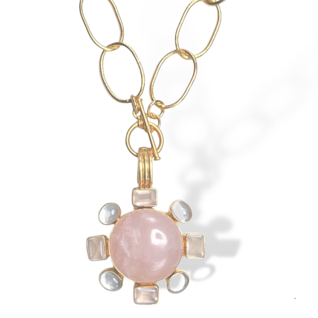 Dina Mackney Rose Pearl Mosaic Necklace - Charles Mayer