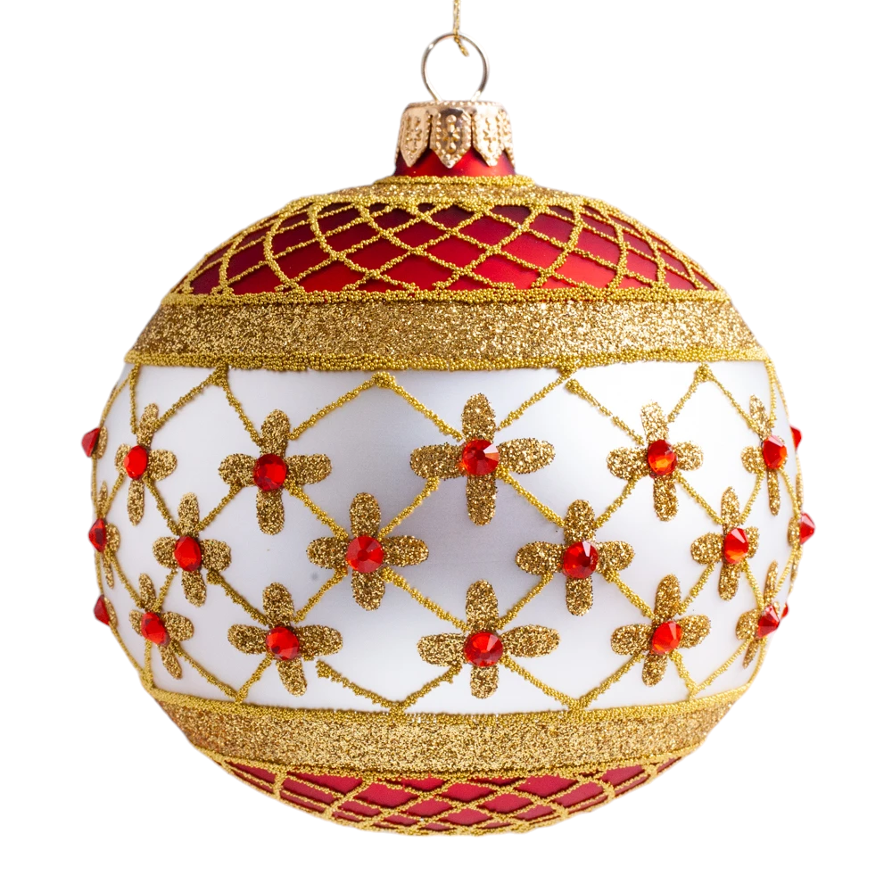 Thomas Glenn Coronation Red White Ornament - Charles Mayer