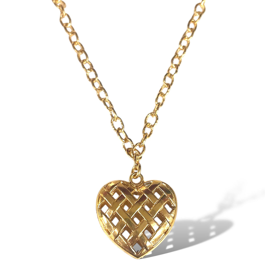 Dina Mackney Woven Heart Necklace - Charles Mayer