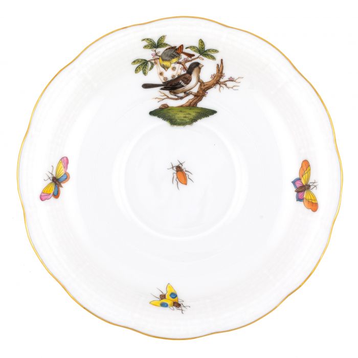 Herend Rothschild Bird Tea Saucer - Motif #1 - Charles Mayer