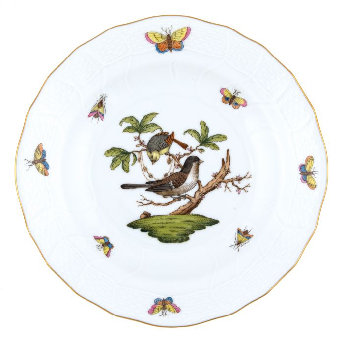 Herend Rothschild Bird Dessert Plate - Motif #1 - Charles Mayer