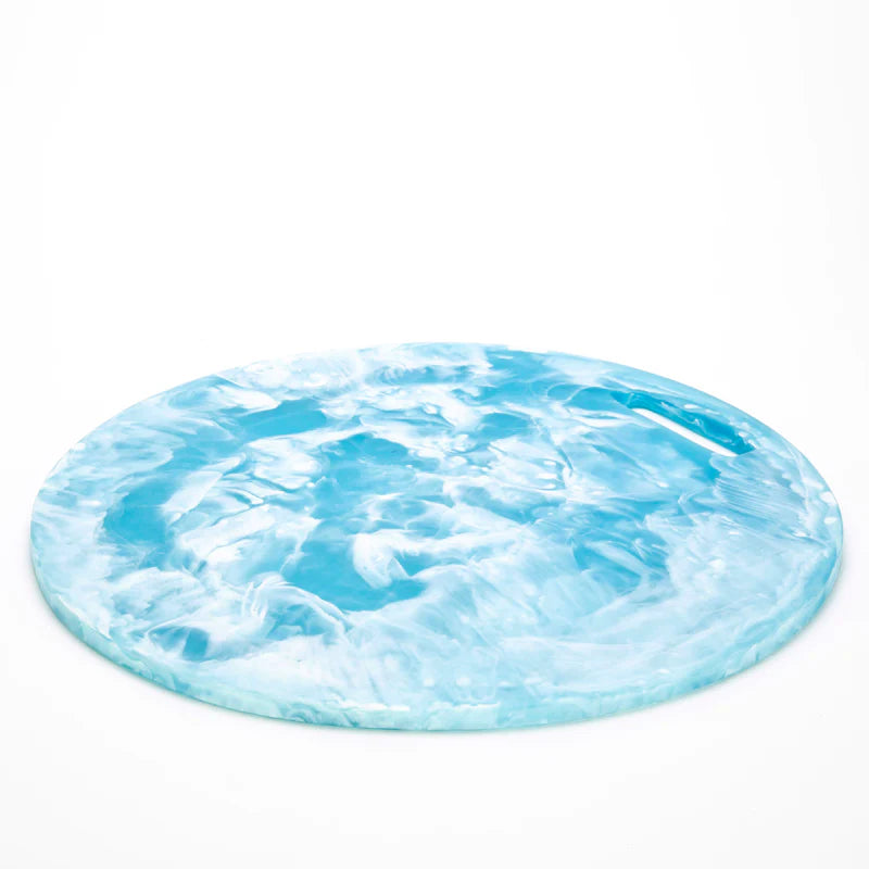 Nashi Home Resin Aqua Swirl Round Chopping Board - Charles Mayer