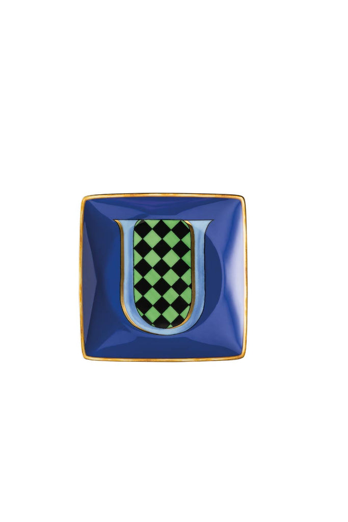Versace Holiday Alphabet "U" Plate - Charles Mayer