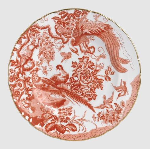 Royal Crown Derby Aves Red Salad Plate - Charles Mayer