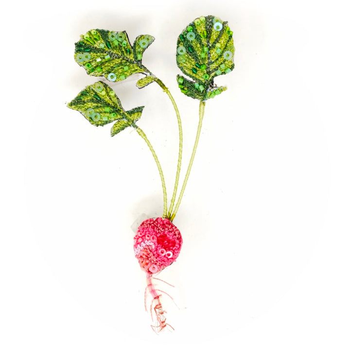 Trovelore Red Radish Brooch Pin - Charles Mayer