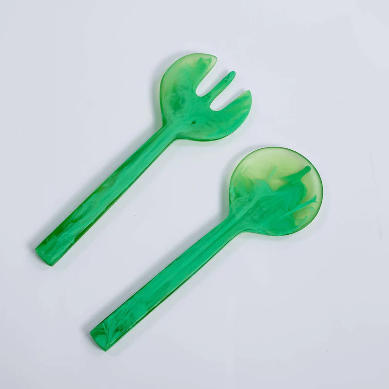 Nashi Home Resin Peridot Long Handle Servers - Charles Mayer