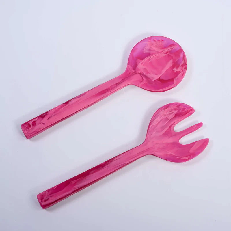 Nashi Home Resin Magenta Long Handle Servers - Charles Mayer