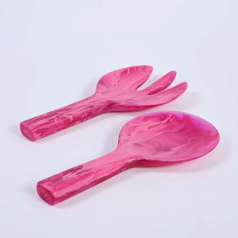 Nashi Home Resin Magenta Jumbo Servers - Charles Mayer