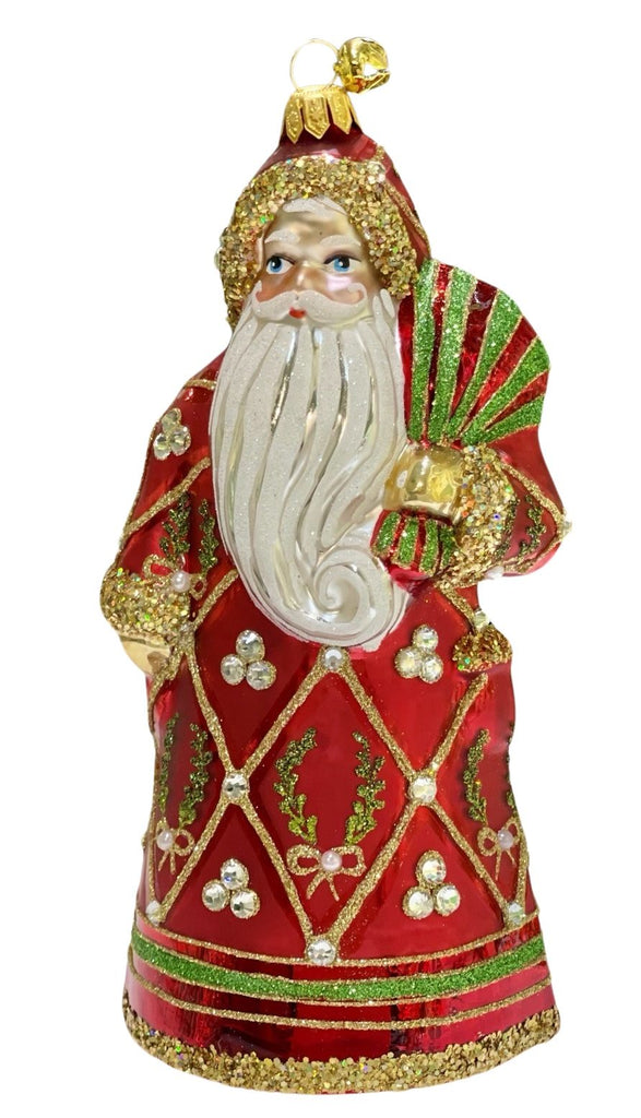 Jinglenog Santa De Laureles Ornament - Charles Mayer