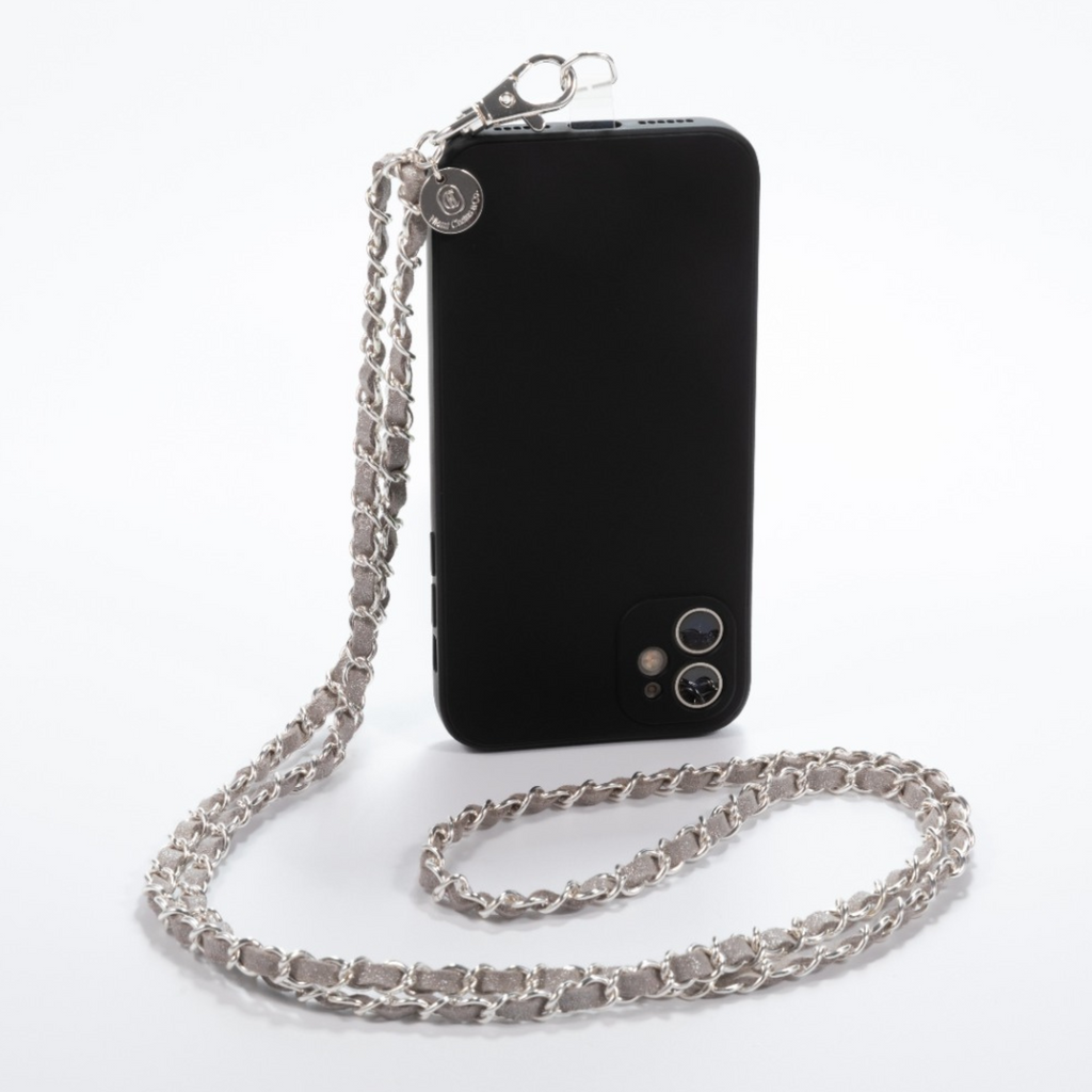 Miami Chains Silver on Silver Crossbody Phone Chain - Charles Mayer
