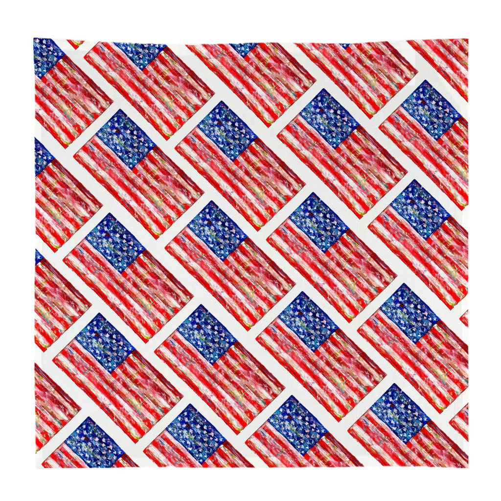 French Graffiti The Red White & Blue Kitchen Square - Charles Mayer