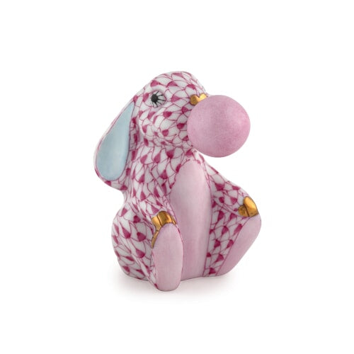 Herend Bubble Gum Bunny, Raspberry - Charles Mayer