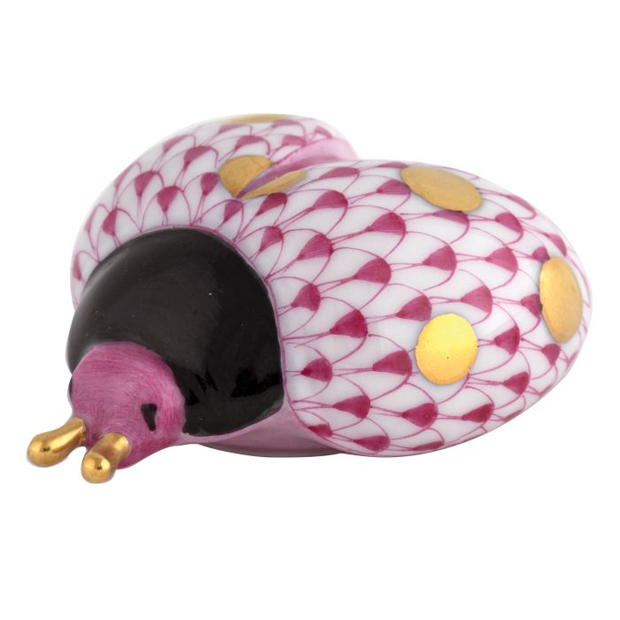 Herend Raspberry Flying Ladybug - Charles Mayer