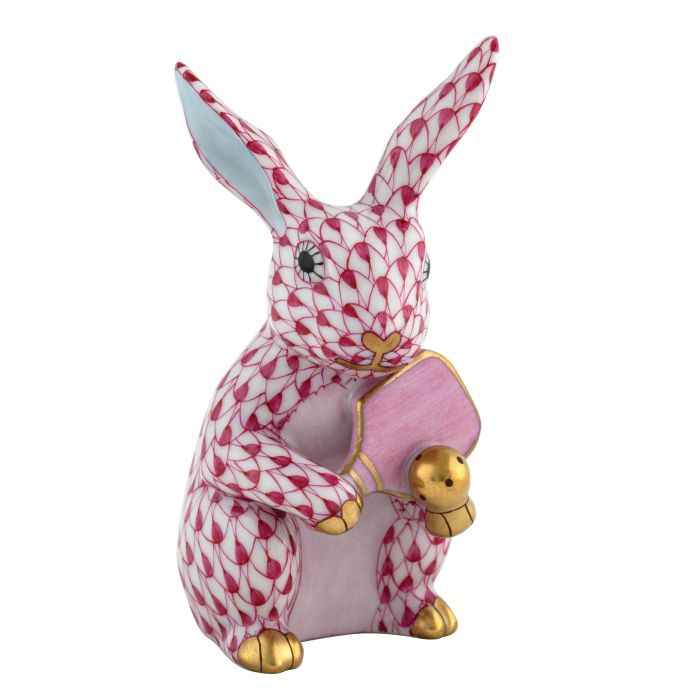 Herend Raspberry Pickleball Bunny - Charles Mayer