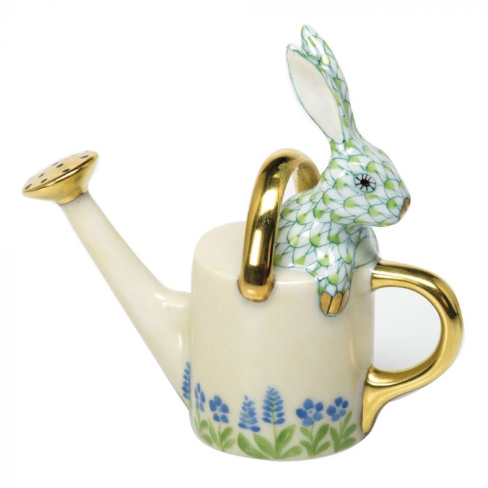 Herend Watering Can Bunny, Key Lime - Charles Mayer
