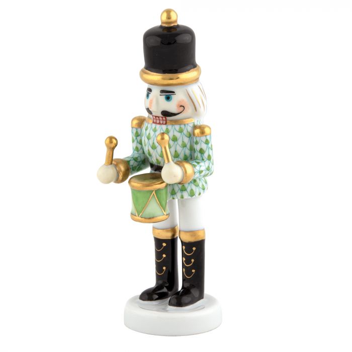 Herend Green Nutcracker Drummer - Charles Mayer