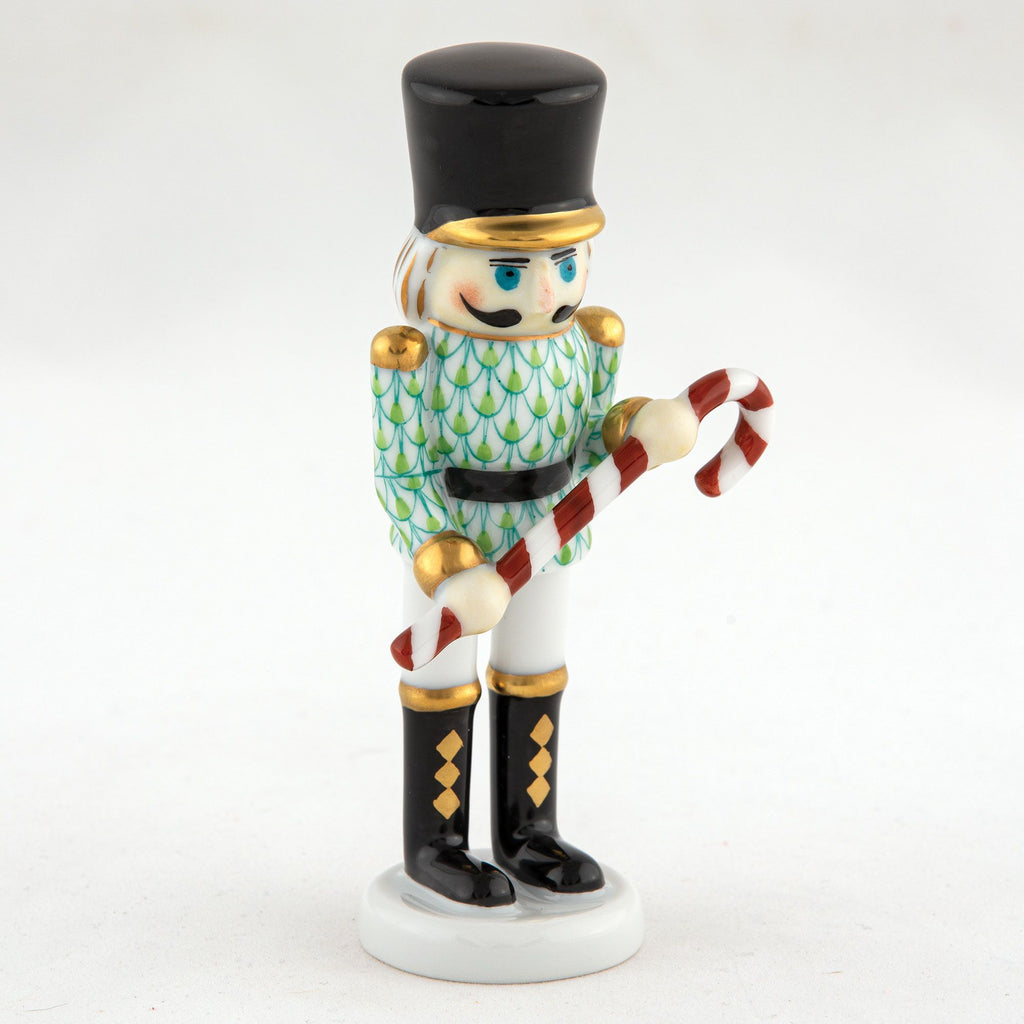 Herend Green Nutcracker with Candy Cane - Charles Mayer
