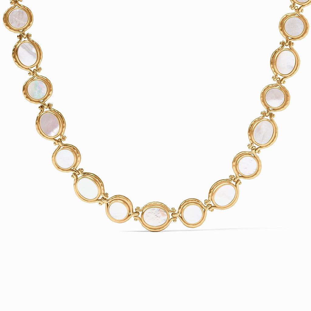 Julie Vos Saratoga Mother of Pearl Tennis Necklace - Charles Mayer