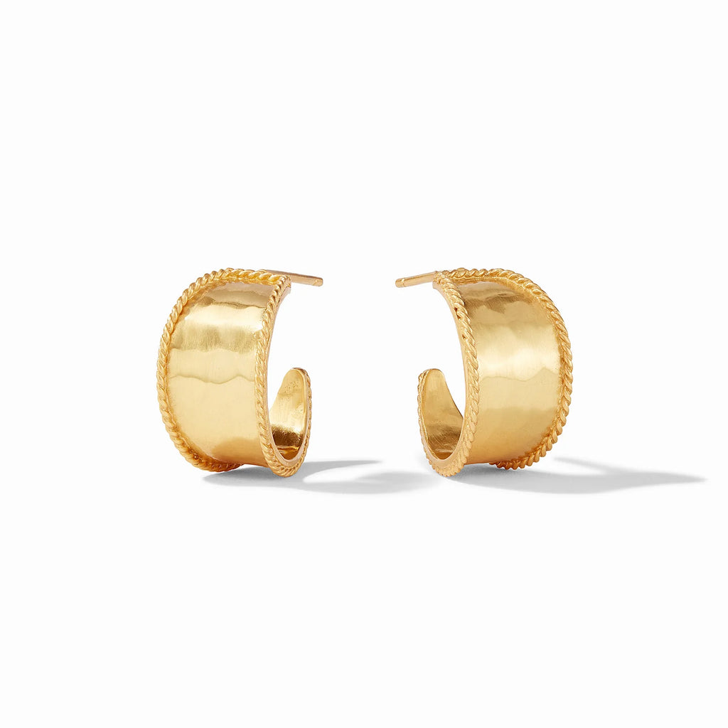 Julie Vos Savoy X-Small Gold Hoop Earrings - Charles Mayer