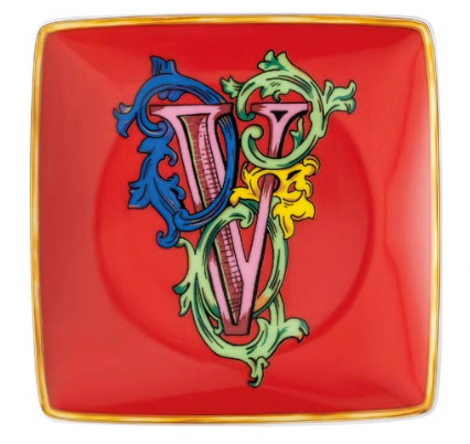 Versace Holiday Alphabet "V" Plate - Charles Mayer