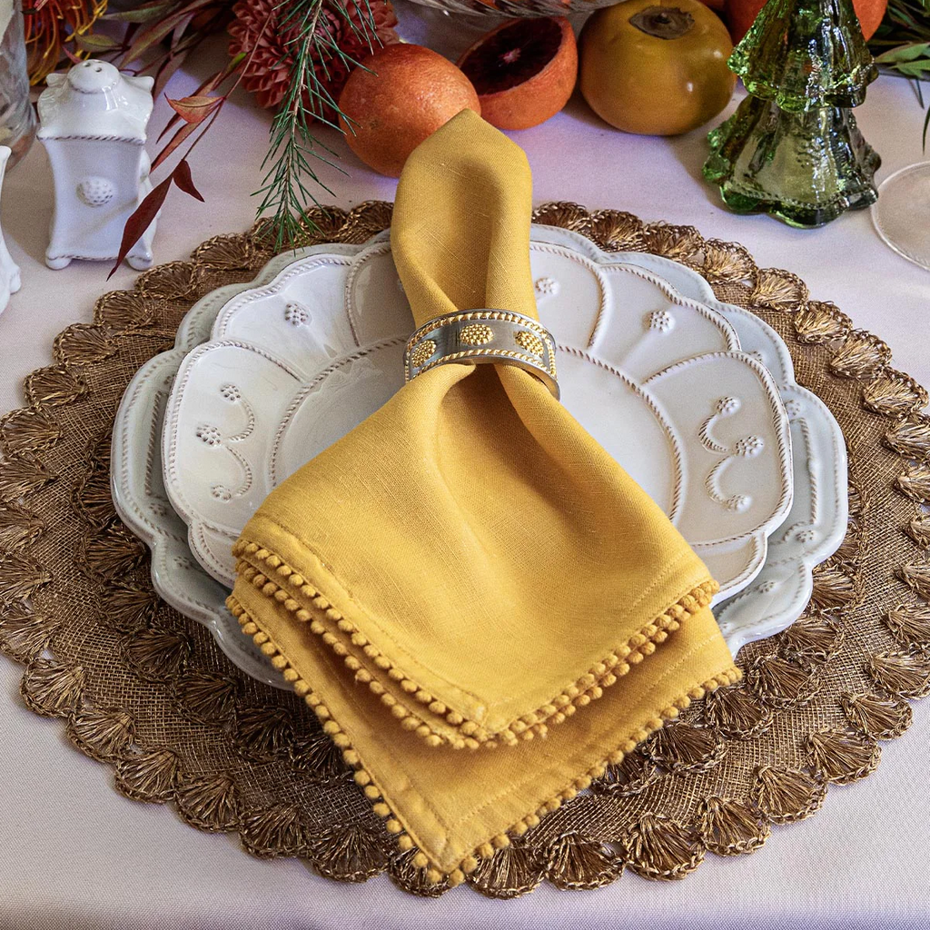 Juliska Berry Trim Saffron Napkin - Charles Mayer