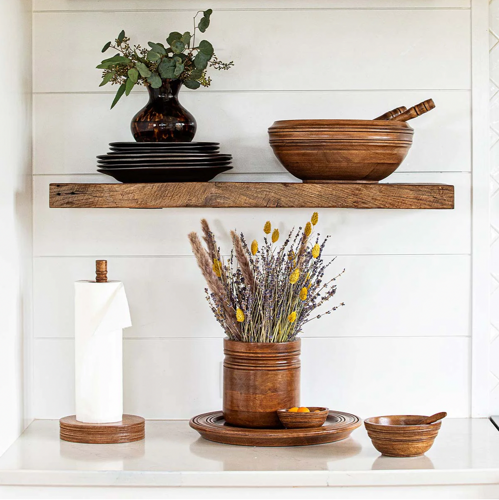 Juliska Bilbao Wood Paper Towel Holder - Charles Mayer