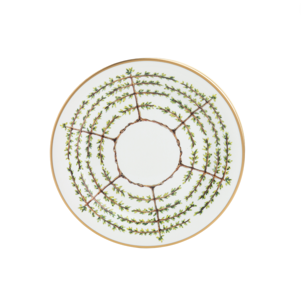 Pickard Ultra White Espalier Gold Bread & Butter Plate - Charles Mayer