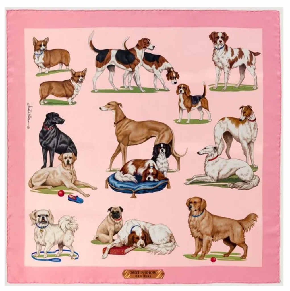 Julie Wear Pink Best in Show 36" Scarf - Charles Mayer